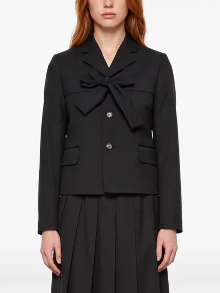 Яке Comme Des Garçons с панделка черно