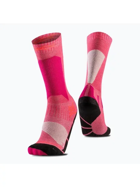 Șosete de schi pentru copii X-Socks Ski Discover Otc hot red roșu