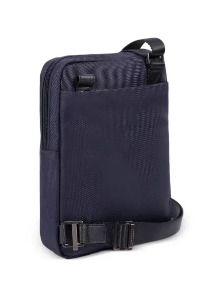 Bőr crossbody táska Piquadro kék
