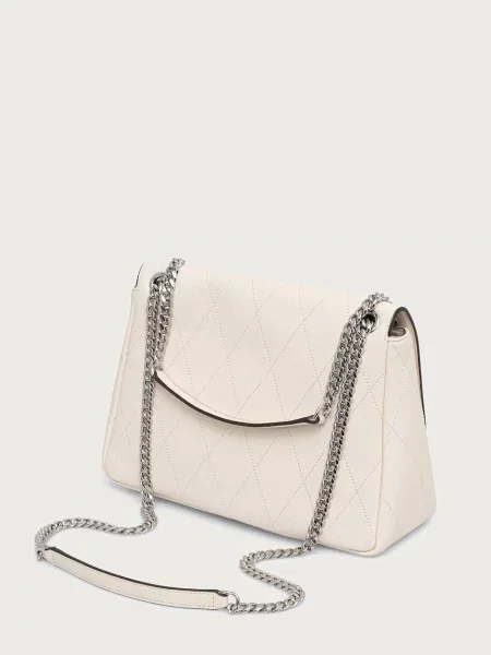 Torebka Tory Burch skórzana beżowa