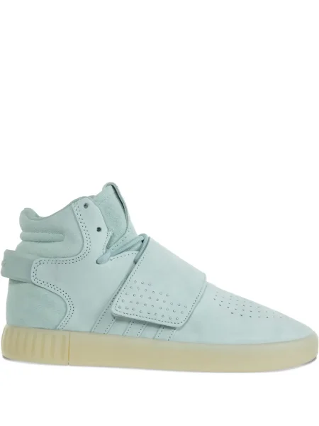 Sneakerși Adidas Tubular cu autograf cu bretele slip-on gri