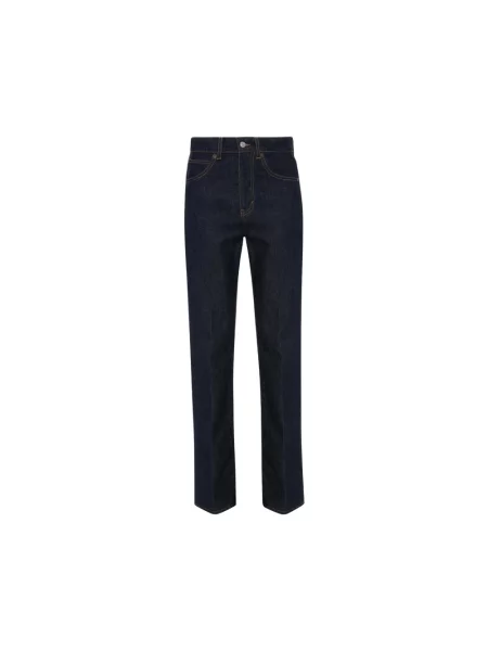 Jeansy Victoria Beckham ze stretchu niebieskie