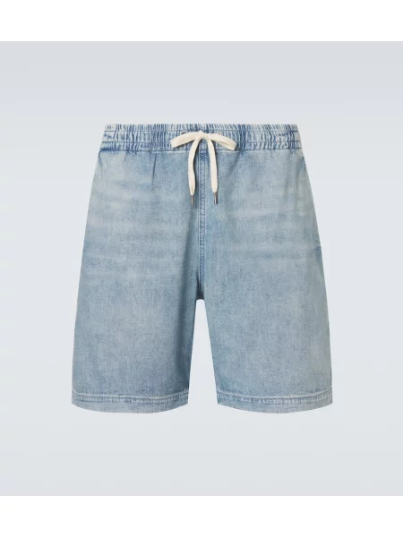 Kratke traper hlače Polo Ralph Lauren plava