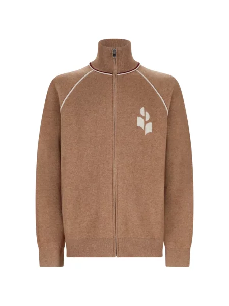 Cardigan Marant cu broderie maro