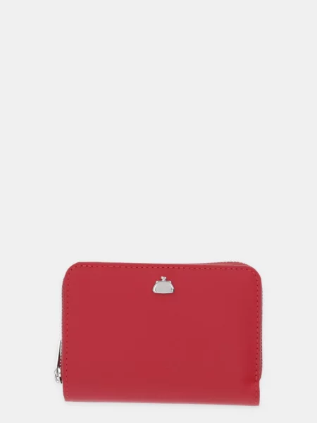 Weekend Max Mara portofel de piele AFLORES roșu