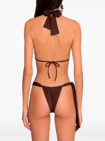 Bikini Amir Slama cu gât halter maro