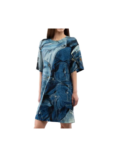 Sukienka Moschino niebieska