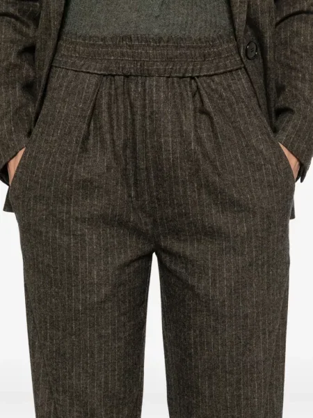 Pantaloni Isabel Marant cu dungi maro