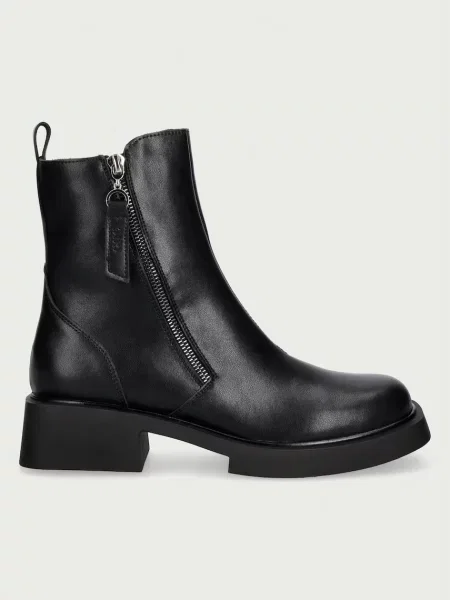 Goe botine pentru femei din piele negru