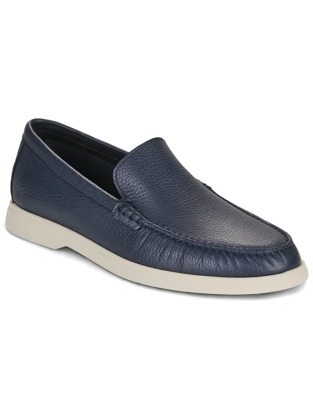 BOSS mocasini de piele Sienne albastru