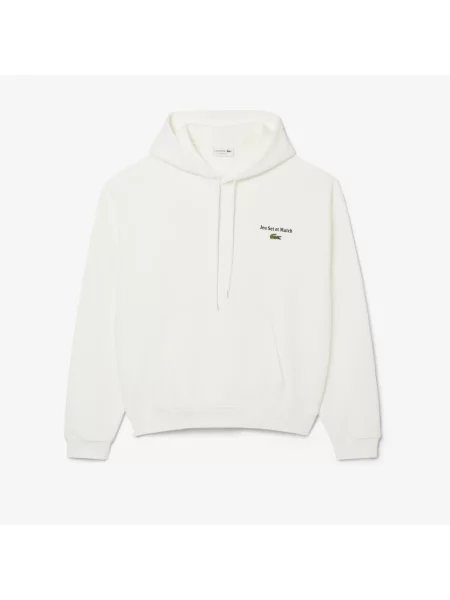 Lacoste Bluza Polarowa Z Nadrukiem biały