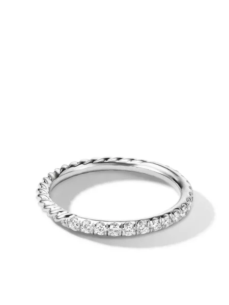 Inel David Yurman alb