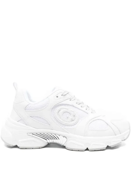 Sneakerși Guess chunky cu autograf alb