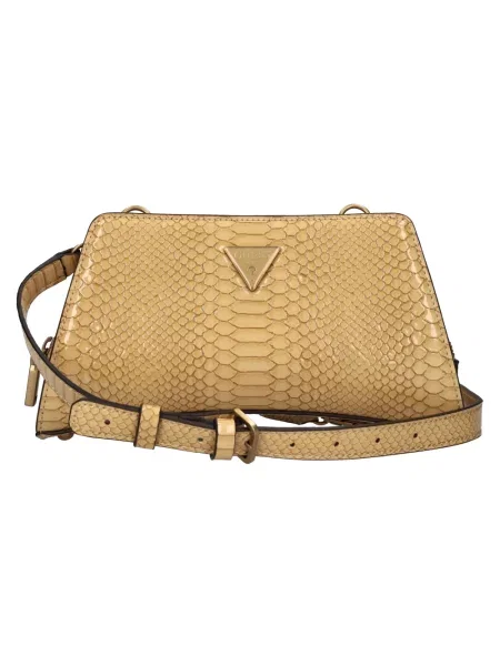 Torebka crossbody Guess z nadrukiem żółta