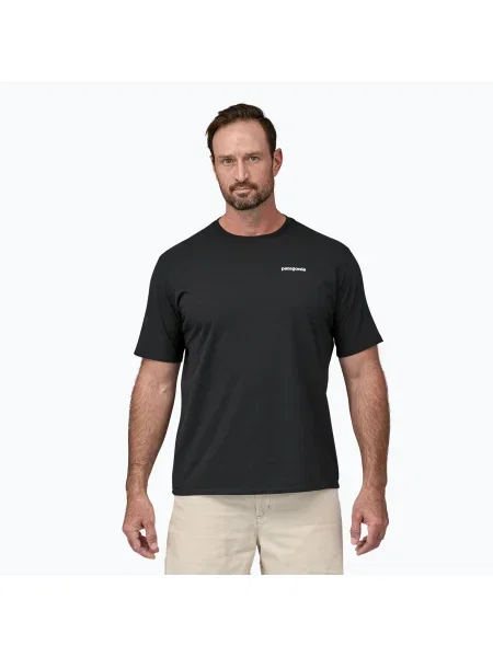 Мъжка тениска за трекинг Patagonia Logo Responsibili-Tee black черно