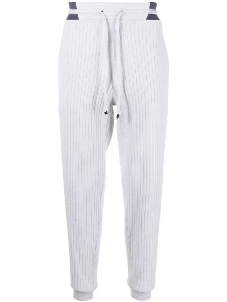 Manšestrové kalhoty Brunello Cucinelli šedé