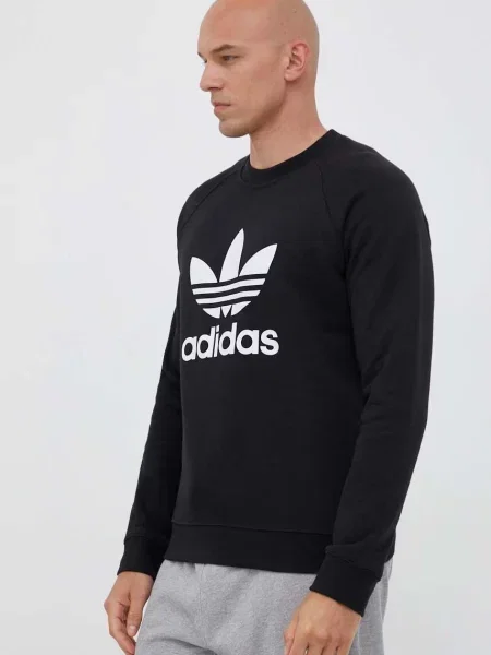 Суитчър Adidas Originals с принт черно
