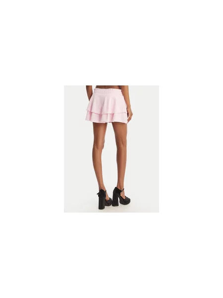 Juicy Couture Mini krilo Smocked Terry Regular Fit roza