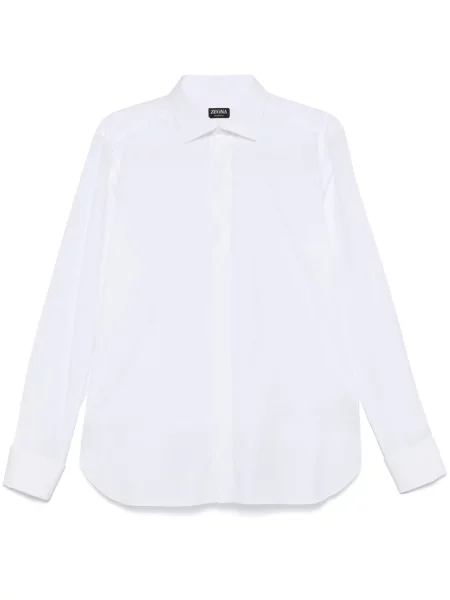 Cămașă Zegna din poplin alb