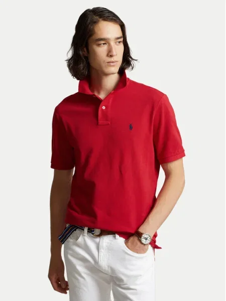 Тениска Polo Ralph Lauren бродирана червено