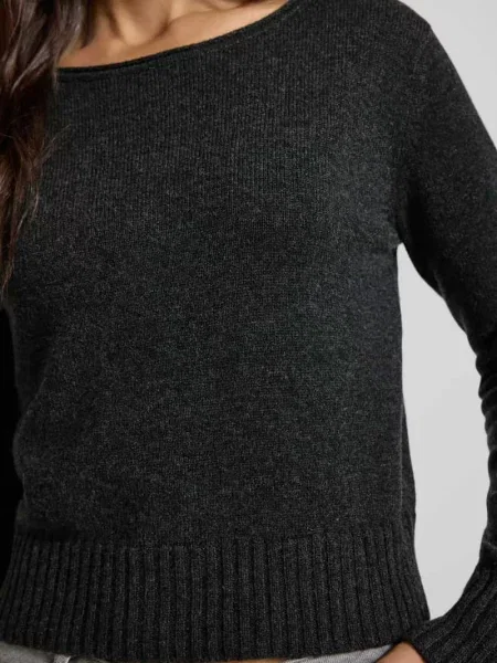 Sweter z dzianiny z mieszanki kaszmiru z okrągłym dekoltem 0039 Italy