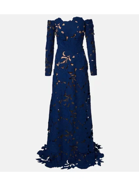 Rochie Costarellos din dantelă albastru