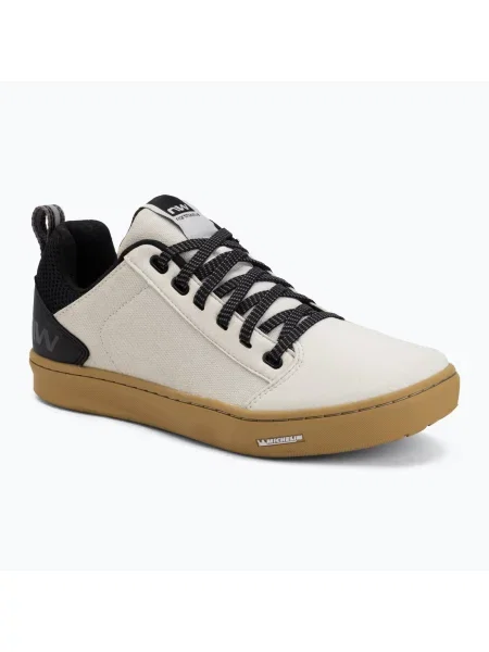 Încălțăminte ciclism pe platformă pentru bărbați Northwave Tailwhip off white alb