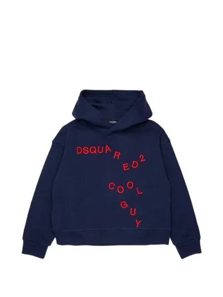 Bluza z kapturem dziecięca Dsquared2 niebieska