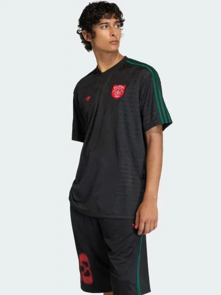 ADIDAS ORIGINALS Tricou Jersey Roses verde închis / roșu / negru alb