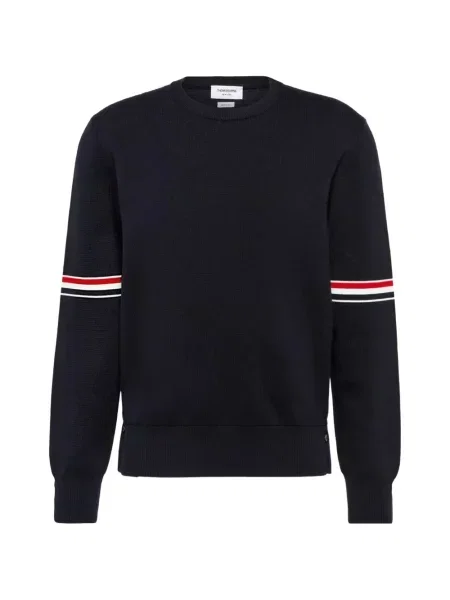 Pulover Thom Browne cu dungi albastru