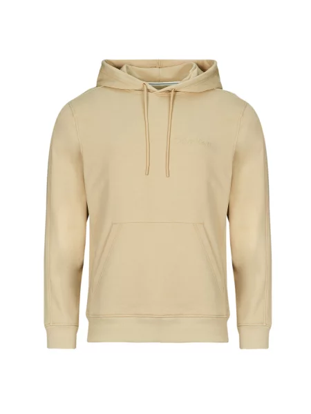 Majica s kapuljačom Calvin Klein Jeans bež