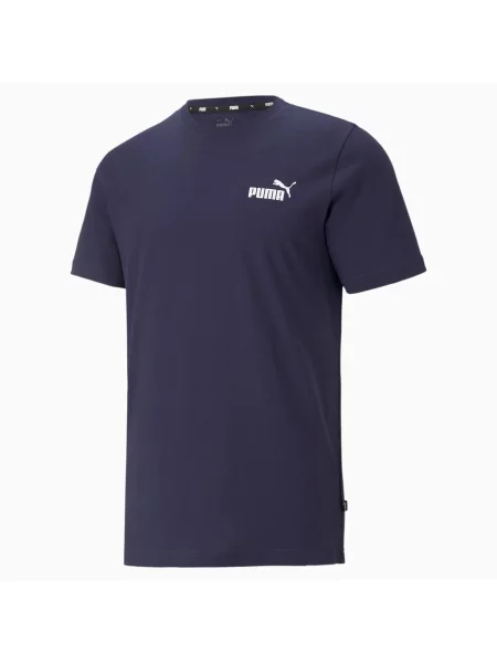 Koszulka Essentials z małym logo PUMA Peacoat Blue niebieska