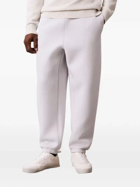 Pantaloni Calvin Klein cu broderie alergare gri