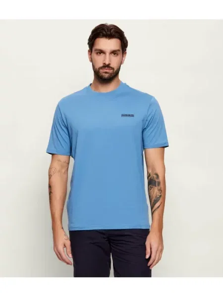 Napapijri Tricou S-SMALL BOX SS | Relaxed fit albastru