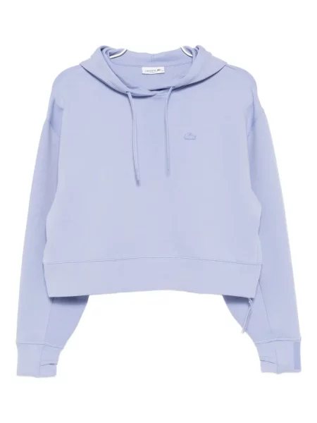 Hanorac cu glugă Lacoste cu broderie albastru