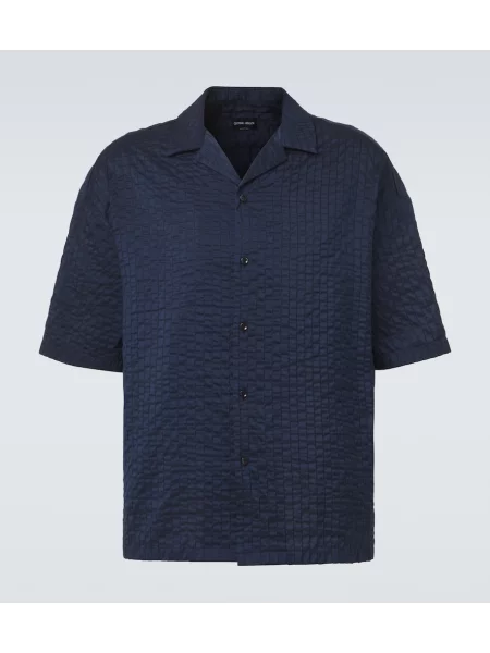 Cămașă Giorgio Armani albastru