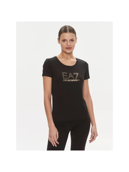 Emporio Armani Marškinėliai TJDQZ Skinny Fit juoda