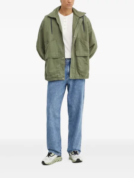 Blugi drepți Levi's® zdrențuiți negru