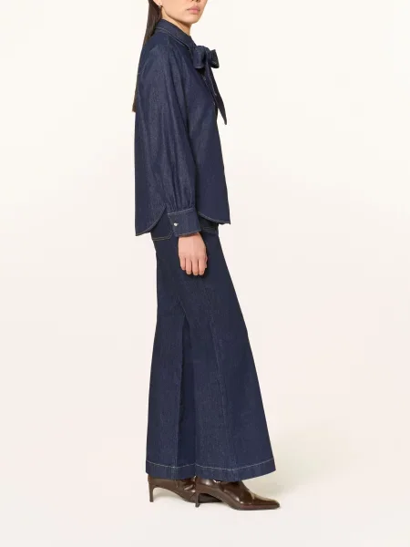 Marc Aurel Zvonové Džíny dark blue denim modré