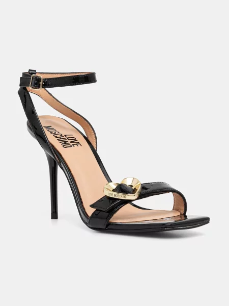 Love Moschino sandale de piele negru