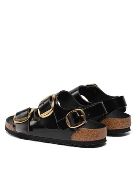 Kožne tenisice Birkenstock sa kopčom crna