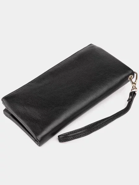 ST Leather Accessories Гаманець Шкіра чорний