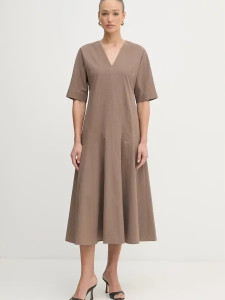 MM by Max Mara rochie evazată PANINO maro