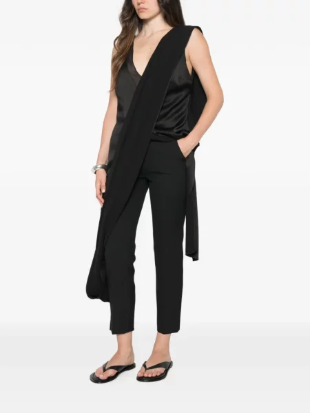 Cu centură pantaloni Peserico negru