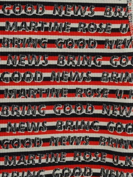 Елек Martine Rose на райета черно