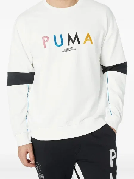 Hanorac crewneck Puma alb