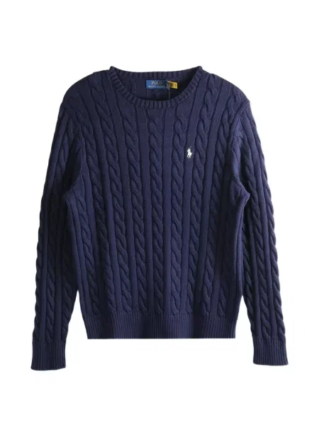 Λινό ριγέ polo Polo Ralph Lauren με κέντημα πράσινο