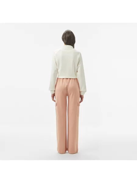 Lacoste Spodnie Dresowe Relaxed Fit różowe