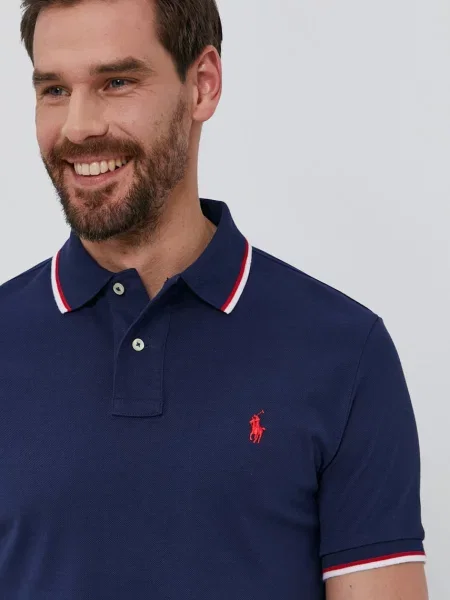 Polo Ralph Lauren Tricou bleumarin roșu alb