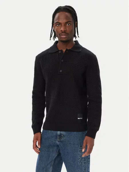 Karl Lagerfeld Jeans Polo czarny